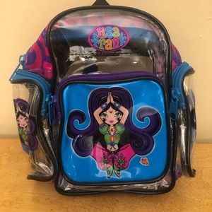 Vintage Lisa Frank plastic Mini Genie Backpack